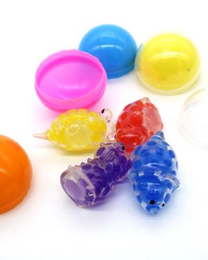 Dinosaurio Squishy Bead Animals en cápsula de 2 pulgadas, bolsa con 200 pz.