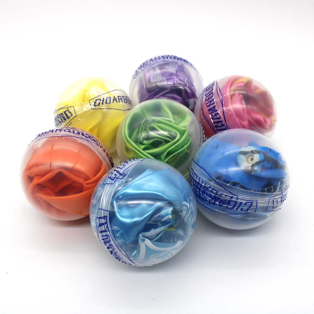 Pelota Inflable Inflamatic en cápsula, caja con 100 pz