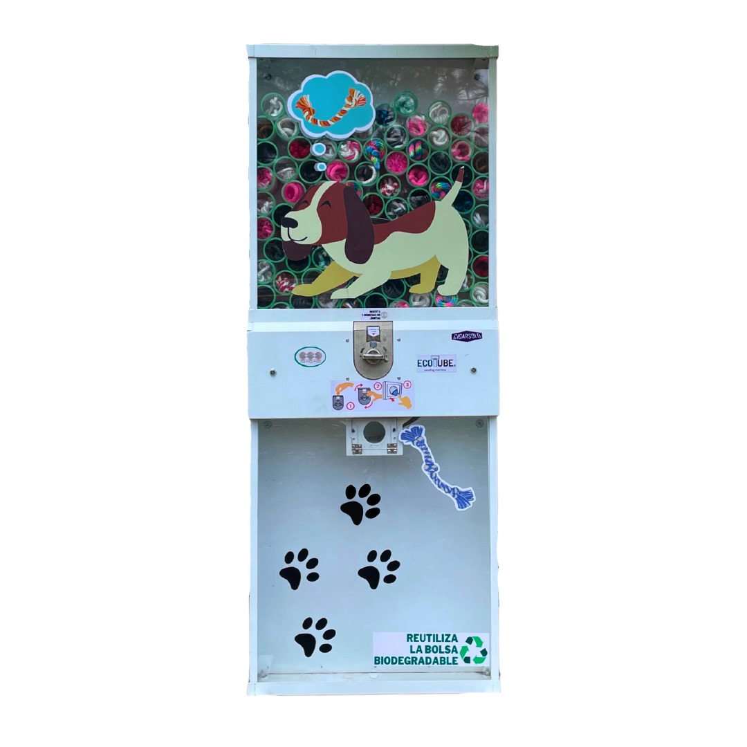 Máquina Ecotube expendedora de Juguetes y Premios para Mascota