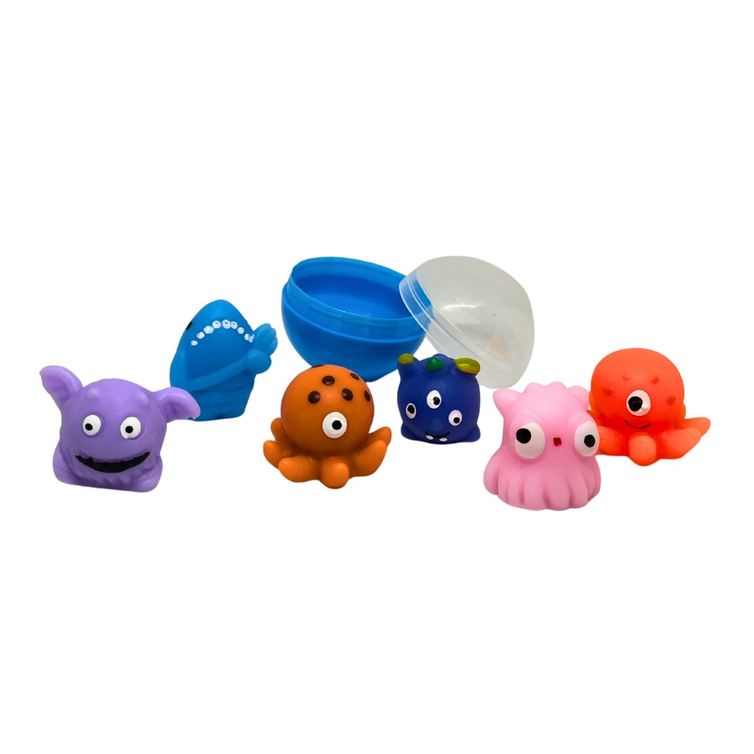 Monstruos Squishy Mochi en cápsula de 2 pulgadas, bolsa con 200 pz