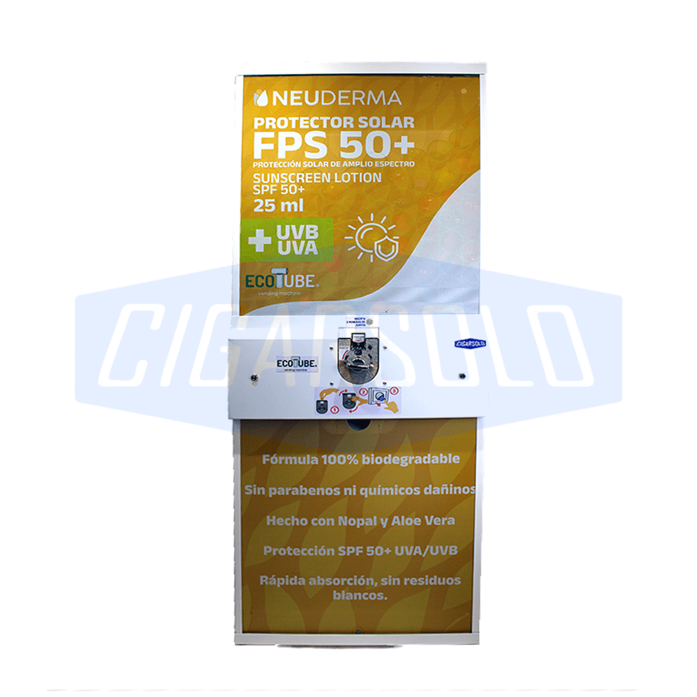 Máquina Ecotube Expendedora de Protector Solar