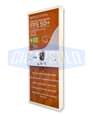 Máquina Ecotube Expendedora de Protector Solar