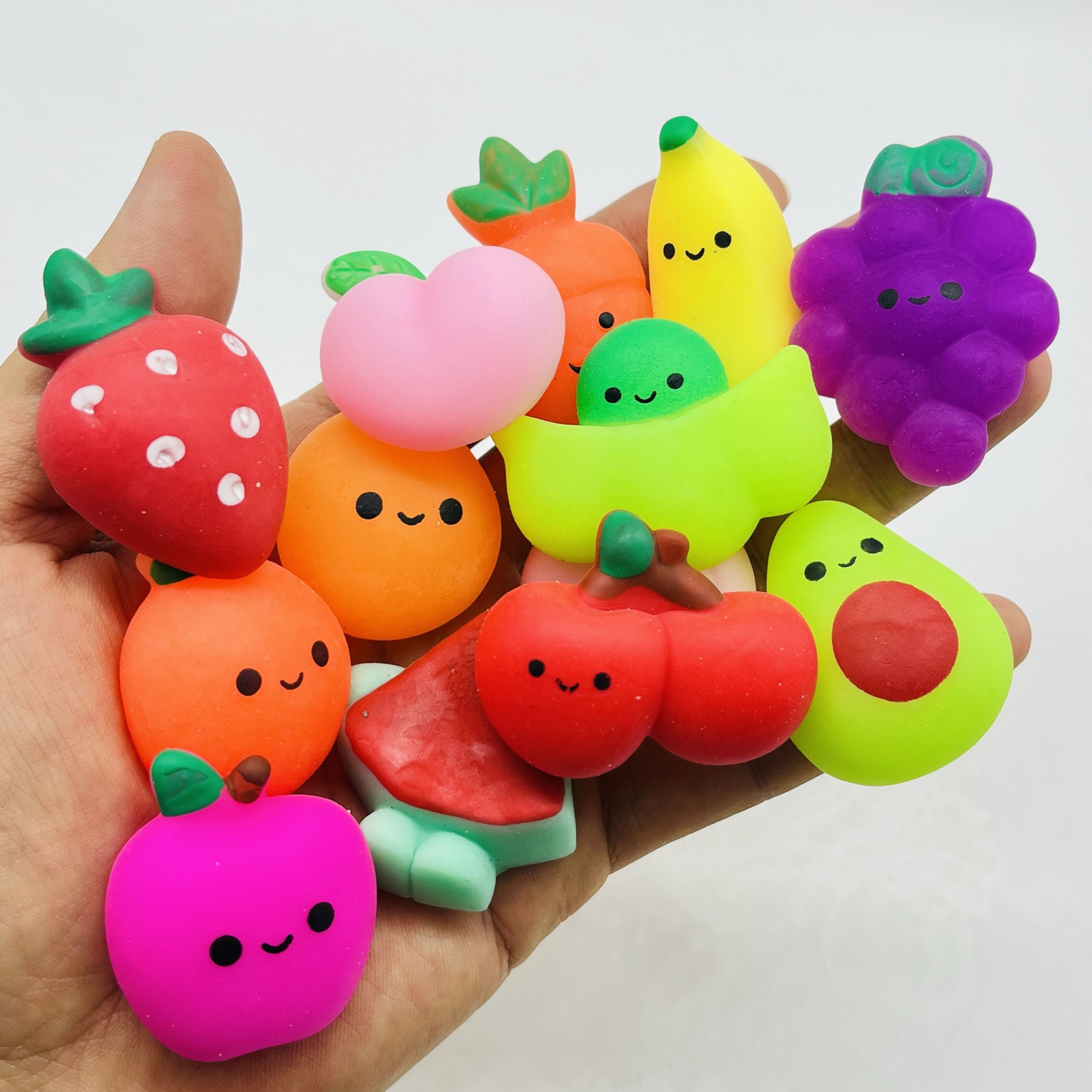 Squishy Fruit Mix en cápsula de 2 pulgadas, bolsa con 200 pz.