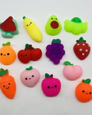 Squishy Fruit Mix en cápsula de 2 pulgadas, bolsa con 200 pz.