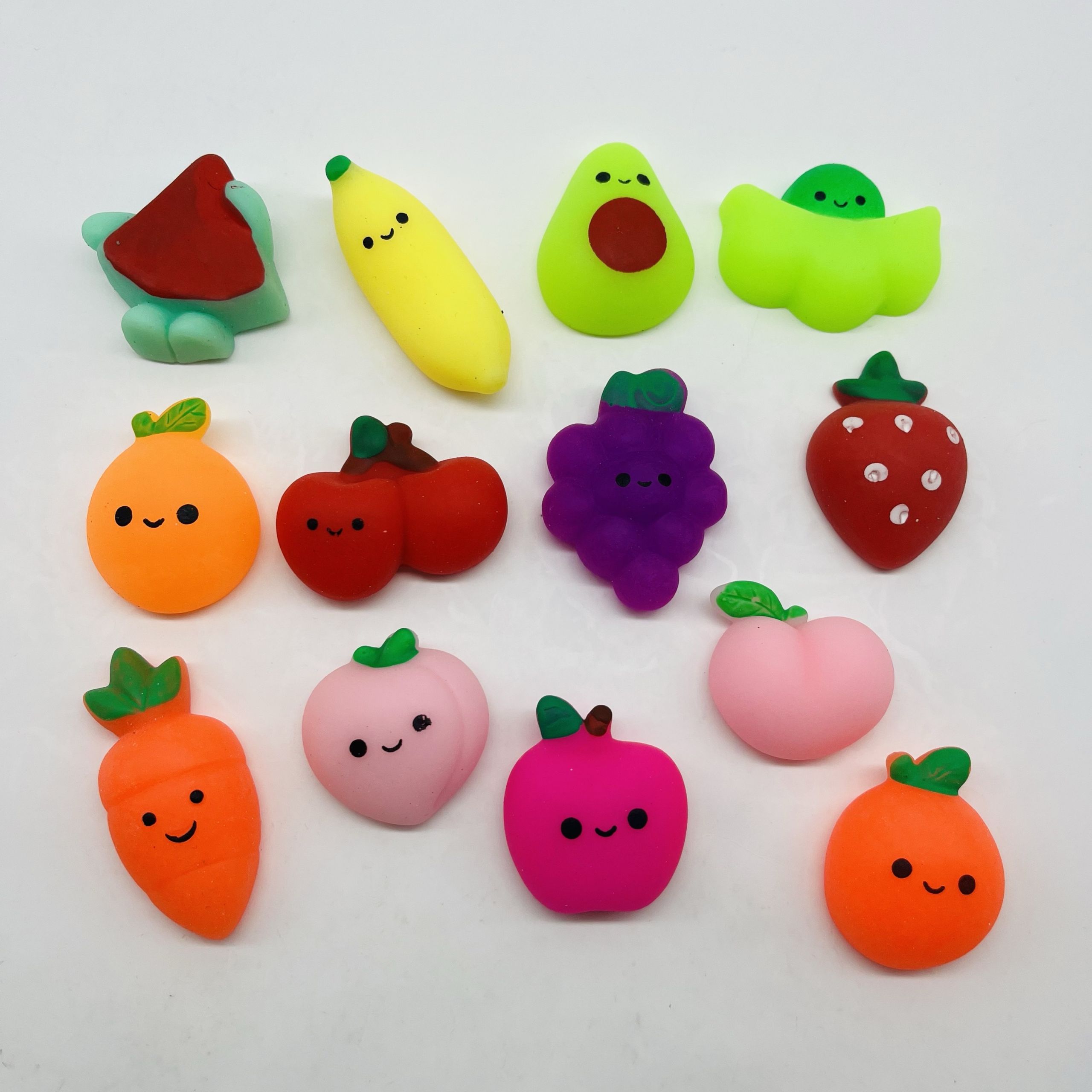 Squishy Fruit Mix en cápsula de 2 pulgadas, bolsa con 200 pz.