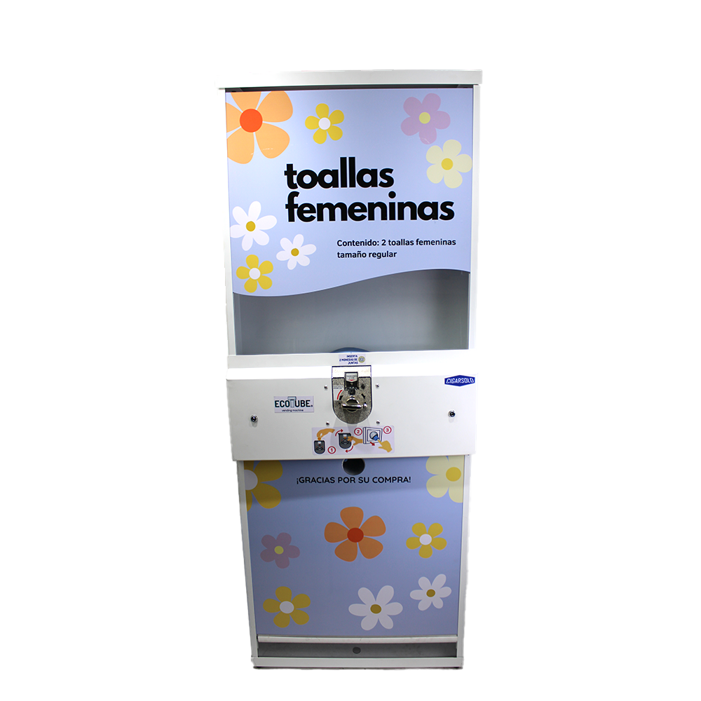 Máquina Ecotube expendedora de Toallas Femeninas