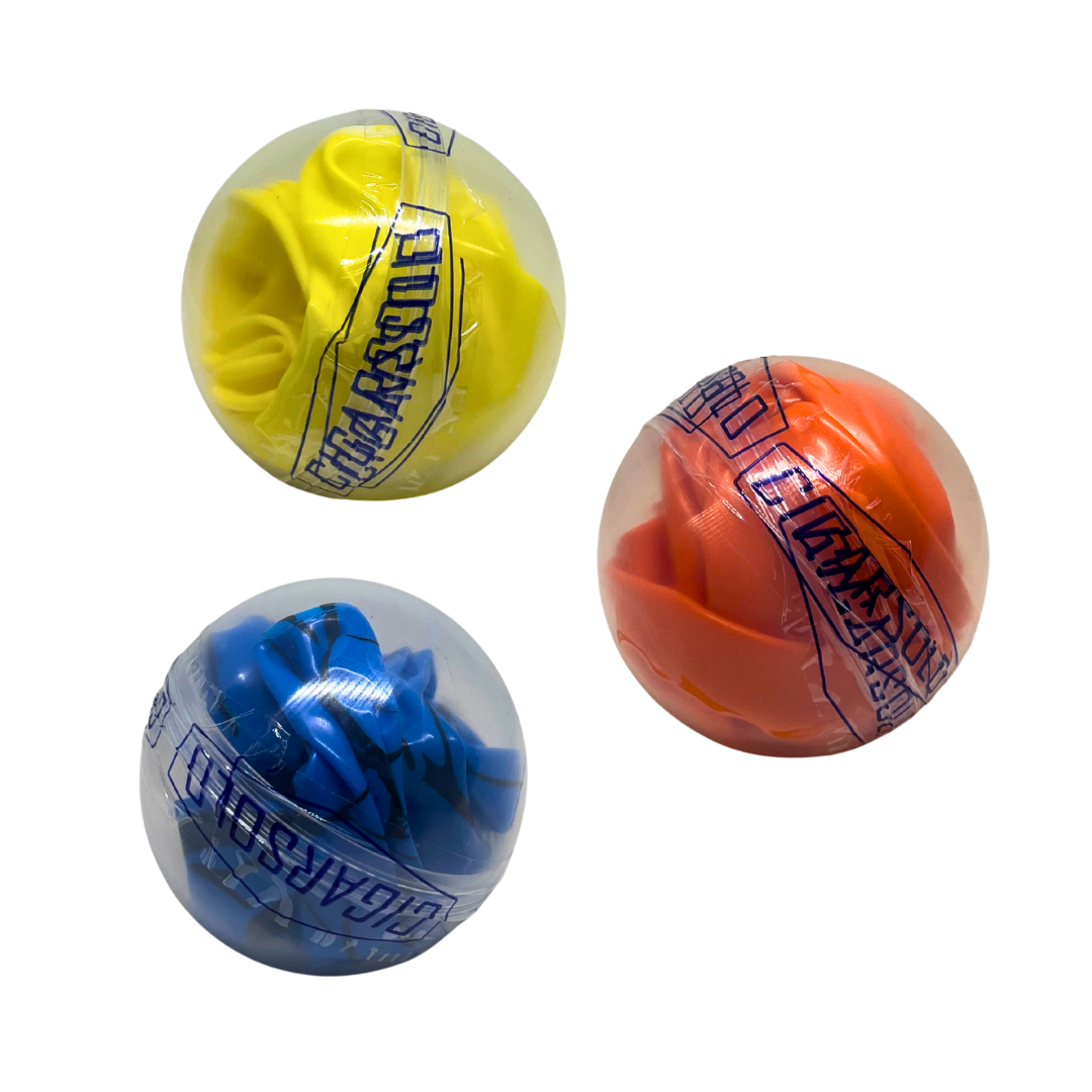 Pelota Inflable Inflamatic en cápsula, caja con 100 pz